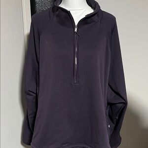 Athleta Women's Purple Quarter-Zip Sweatshirt